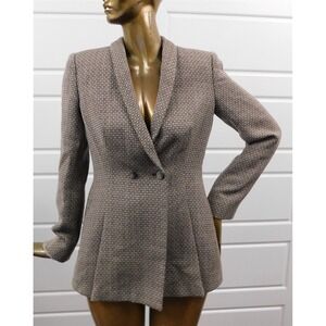 Armani Collezioni Beige‎ Brown Polyester Jacket Blazer Italy sz 48 euro